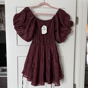 Elegant Burgundy dress